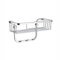 SMEDBO Sideline Dusche Korb mit 3 Haken, Silber, 26.2 x 11.5 x 4.3 cm
