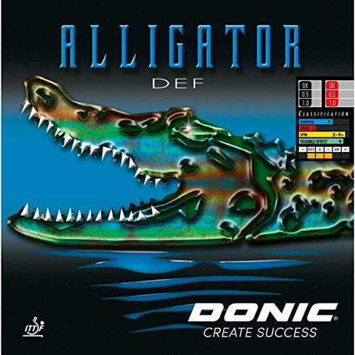 DONIC Belag Alligator DEF, schwarz, OX