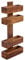 Wohnling Zeitungsständer Massivholz Sheesham 2 Ablagefächer Zeitschriften-Ständer Design Prospekt-Halter Landhaus-Stil Holz-Regal Natur-Produkt Wohnzimmer-Regal Buch-Ablage Echtholz Wandregal Unikat