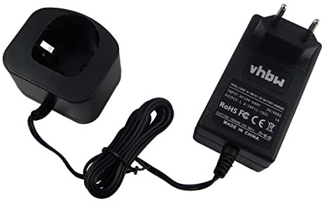 vhbw 220V Netzteil Ladegerät Ladekabel kompatibel mit Werkzeug Ryobi CMI-1802M, CML-180M, CNS-1801M, CNS-180L, CP-180M, CPD-1800, CPL-180M, CRA-180M, CRH1801