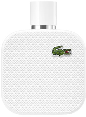 EAU DE LACOSTE L.12.12 Blanc Eau de Toilette, holzig-blumiger Herren-Duft mit Vetiver-Noten für selbstbewusste Männer, 100ml
