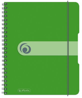 Herlitz Collegeblock easy orga to go A5, hellgrün, kariert, 160 Seiten, 2 Stück