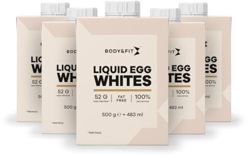 Body & Fit Flüssiges Eiweiß Protein Drink Eiklar Liquid Egg White - 6 x 485ml
