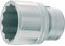 Hazet 1000AZ-1.1/4 Douille carré creux 20 mm/profil à 12 pans extérieurs Taille 1.1/4 longueur 58 mm
