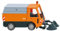 Wiking 065704 H0 Kehrmaschine Hako Citymaster 1750 orange Spur HO 1:87