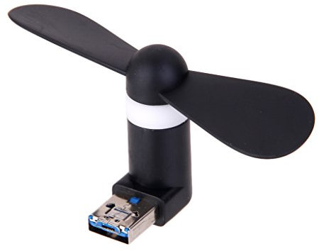 MagiDeal 2 in 1 Portable Android Phone Notebook Laptop PC Mute USB Cooling Mini Fan