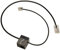 Plantronics 86009-01 Ersatz-Anschlusskabel für Festnetztelefon für CS/Savi Serie, Schwarz