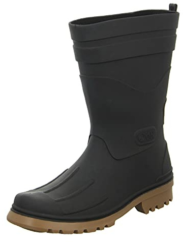 Bockstiegel Gummistiefel in Übergrößen Schwarz Dirk - Schwarz/para große Herrenschuhe, Größe:47