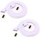 LitaElek 2pcs 5m 16.4ft RGB LED Strip Extension Cable 4 Pin LED Tape Extension Cord LED Ribbon Extension Wire LED Band Extender Quick Connector Cable for SMD 5050 3528 2835 RGB LED Strip Light, White