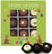 Hallingers Frohe Ostern grün L - Ostergeschenke für Osterkörbchen zu Ostern, Pralinen handmade teils mit Alkohol (Box) - Geschenk im Sommer & als perfektes Grillgeschenk | Glückwunsch Glückwünsche Fre