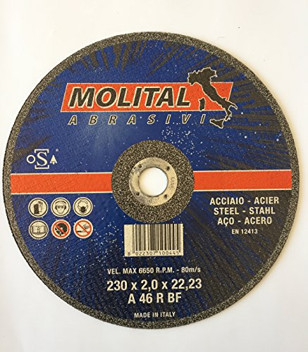 Trennscheibe für Metall 230 x 2 x 22,23 mm - Molital