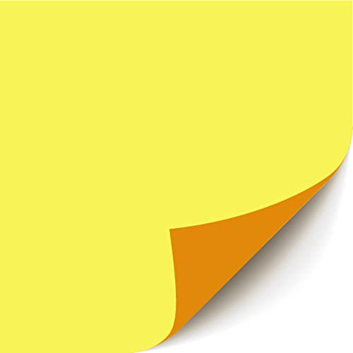 Clairefontaine Un paquet 10 feuilles de Papier affiche Fluo cartonné effaçable 40x60 cm 550g (Recto Jaune et Verso Neon Poster, Gelb/Orange, 40x60cm