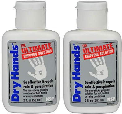 Dry Hands Lot de 2 bouteilles de solution ultime de prise en main pour sports/golf 60 ml
