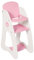 Bayer Design - 50101AA, Puppenhochstuhl Princess World, Puppenmöbel, mit integriertem Esstablett, Klein, Weiß, Rosa, Krone