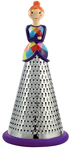 Pylones MA DAME - Großer Nahrungsmittelreibe, Höhe 23 cm, Violett, Kunststoff