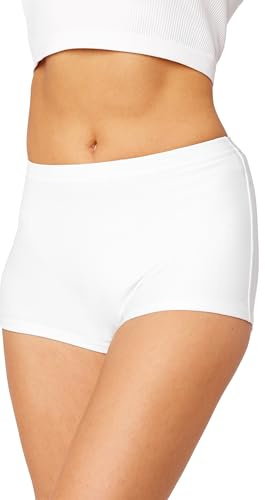 Merry Style Damen Badeshorts Bikini Bikinihose L23L1 (Weiß (0016),34)