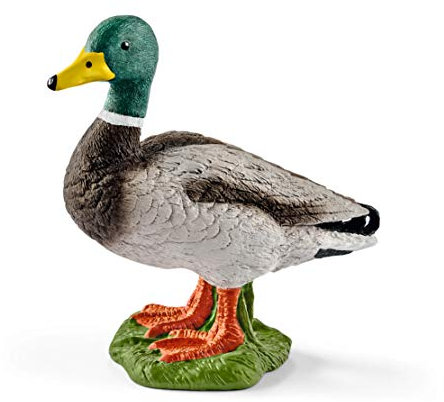 SCHLEICH Farm World | Erpel 13824 Bauernhof Spielfigur | detailgetreue Tierfiguren | tolles Geschenk für Jungen und Mädchen | Bauernhof Spielzeug ab 3 Jahre | 5 x 3 x 5 cm