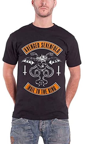 Avenged Sevenfold Herren Hail to The King T-Shirt, Schwarz, XL