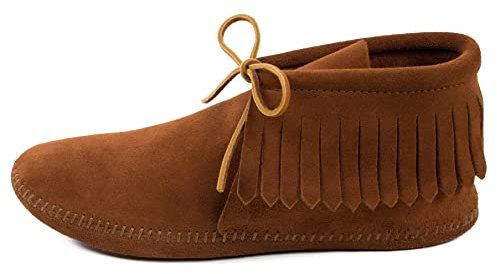 Minnetonka Classic Fringe, Stivaletti Uomo, Marrone (Brown), 42 EU