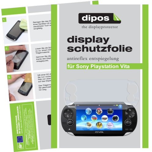 dipos I 2X Schutzfolie matt kompatibel mit Sony Playstation Vita Folie Displayschutzfolie (1x Vorder- & 1x Rückseite)
