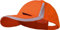 TRIUSO - Warnschutz - Kappe, Orange, Unisex-Erwachsene, Kappe, Medium, Reflektorstreifen, Casual, Baumwollmischung