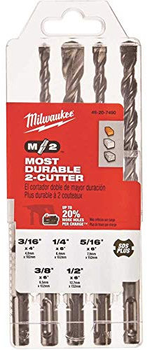 Milwaukee 48–20–7490 SDS + bit Assortiment
