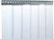 PVC Streifenvorhang Lamellen 2x200mm Höhe 2,00m x Breite 1,80m, fertig vormontiert, verzinkt, Stallvorhang, PVC Lamellenvorhang