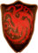 Game of Thrones Targaryen House Sigil Dragon Throw Pillow