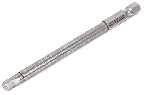 Sourcingmap 100mm Long 1/4 Hex Shank 5mm Hexagonal Tip Magnetic Hexagon Screwdriver Bit