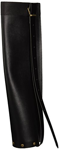 VAH - Stabiler Pfeil-Köcher aus Kunstleder für Kinder, mit Tragegurt [Strapazierfähige Ausführung | Innentiefe 38cm | mit Holzboden | verstellbarer Tragegurt aus Kunstleder | Made in Germany]