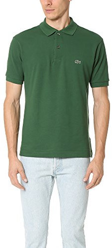Lacoste Short Sleeve Classic Pique Polo Shirt Men's Shirt - Green - L