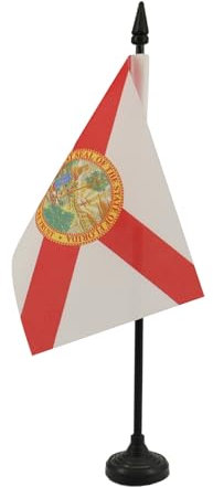 AZ FLAG - Tischflagge Florida - 15x10 cm - Bundesstaat Florida Tischfahne 10 x 15 Cm - Flaggen