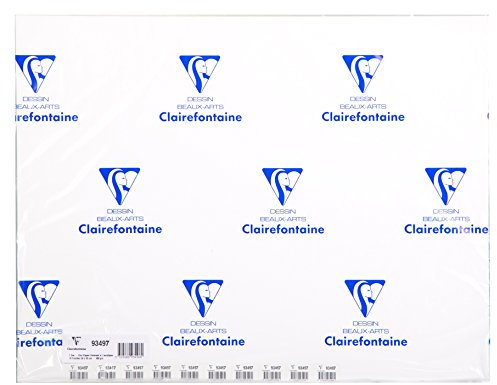 Clairefontaine 93497C - Packung 10 Bögen Acrylpapier, 75x110cm, 360g, ideal für Bastelaktivitäten, farbig sortiert, 1 Pack