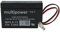 Multipower MP0,8-12AMP Blei-Säure-Batterie Vlies 12V 800mAh AMP kompatibel 96x25x52mm