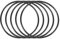 sourcing map Pack mit 5 Motor Dichtring Nitrilkautschuk O-Ring metrische Dichtung 100mm Außendmr. 93mm Innendmr. 3,5mm Breite