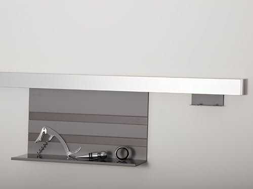Linero MosaiQ Starterset Profilleiste 1500 mm + Universalablage + 2er Hakenleiste Titangrau exklusiv von SO-TECH®