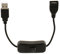 USB Mancho a Hembra Cable de Extenstion con Interruptor de Encendido Apagado