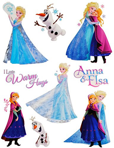 alles-meine.de GmbH 9 TLG. Set - Fensterbilder - die Eiskönigin - Frozen - Sticker Fenstersticker Aufkleber - statisch haftend - selbstklebend + wiederverwendbar - Fensterbil..