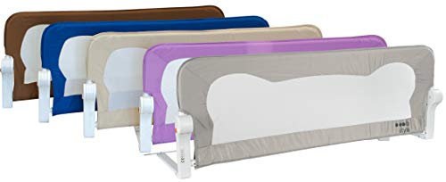IB-Style - Barrera de cama para niños «Finn» | 4 dimensiones | 4 colores | Barandilla de cama | 180 x 42 cm | Color: marrón