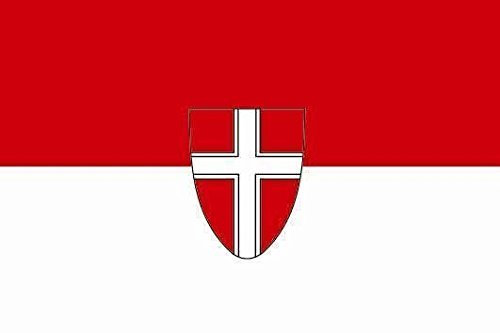 U24 Aufkleber Wien Flagge Fahne 8 x 5 cm Autoaufkleber Sticker