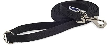 Ancol Polyester Training Lead Black 1.8mx25mm