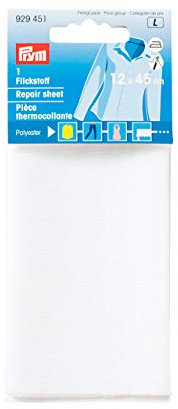 Prym 1 929455 Pièce thermocollante, 12 x 45cm, écru, Ecru, 45 cm