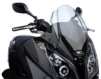 Puig 5522W Windshield Sport for Maxiscooter Kymco SuperDink 125i/300i 2009-2015, Downtown 125i/300i, Transparent, Medium