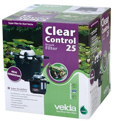 velda Druckfilter Clear Control 25 + 9 Watt UV-C