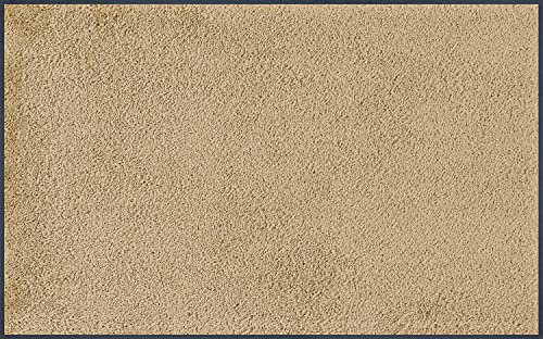 Wash+Dry Fußmatte, Sahara 75x120 cm, innen und außen, waschbar, Beige