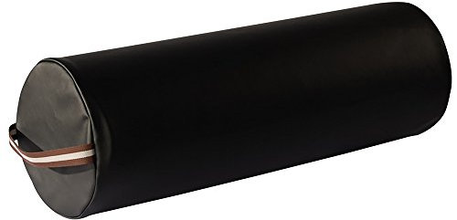 Master Massage Knierolle Nackenrolle Lagerungspolster Lagerungsrolle Vollrolle für Massage Physiotherapie 23cm x 66cm - Schwarz