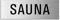 Schild Sauna Türschild 240 x 80 mm Türschild Aluminium selbstklebend Nr.26032-S