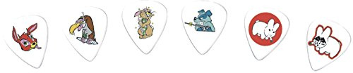 JIM DUNLOP Plektrum Blackline Alan Forbes, 6 Stück, Animals, Weiß, 1mm
