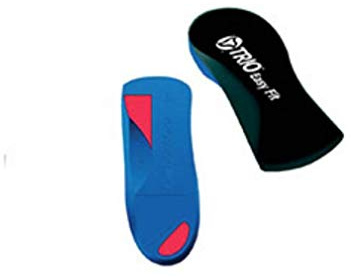 Trio Easy Fit Orthotic Insole | 3/4 Length Insole with Heel Wedge & Arch Support | Slim Fit Ideal for Smaller Shoes | Built to Support the Arch & Heel