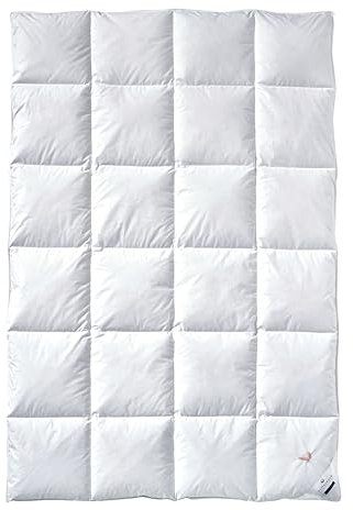 Billerbeck Daunendecke - E04 Gold Edition - Bettdecke für den Winter - 135 x 200 cm Decke mit echten Daunen - Wärmestufe Warm